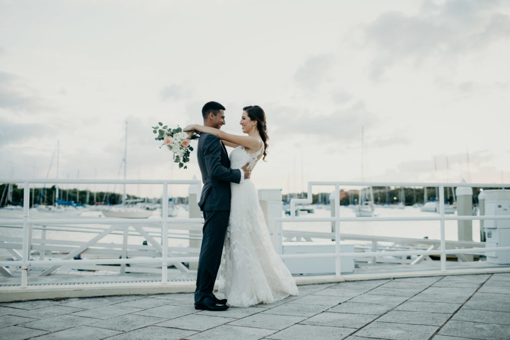 Romantic Oceanfront Miami Wedding | Blush & White Event and Design House | Photo by the Harmons